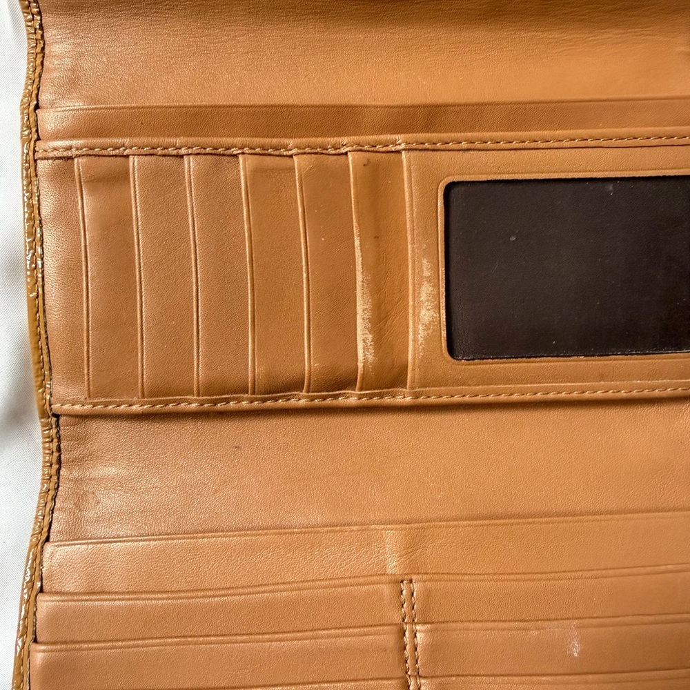 Coach Brown and Tan Monogram Wallet - Picture 3 of 3